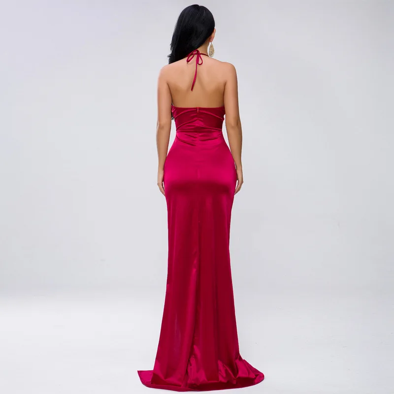 Sladuo 2021 Women Sexy Deep V Pure Color Spaghetti Straps Stretch Tight Dress Floor Length High Split Gown FT19459
Sladuo 2021 Women Sexy Deep V Pure Color Spaghetti Straps Stretch Tight Dress Floor Length High Split Gown FT19459