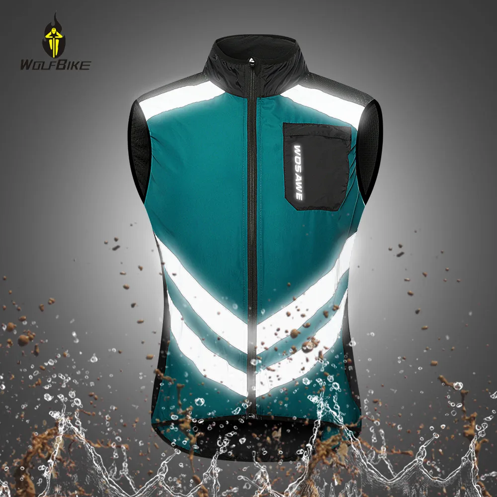 WOLFBIKE Reflective Men's Cycling Vest Windproof Sports Sleeveless Jersey Jackets Bicycle Clothing MTB Bike Wind Coat Gilet
WOLFBIKE Reflective Men's Cycling Vest Windproof Sports Sleeveless Jersey Jackets Bicycle Clothing MTB Bike Wind Coat Gilet