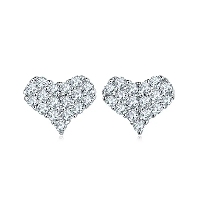 Jazaz Fine Real Full Moissanite 100% 925 Sterling Silver Heart Stud Earrings Women Lady Sparkling Wedding Gift Wholesale B01365
Jazaz Fine Real Full Moissanite 100% 925 Sterling Silver Heart Stud Earrings Women Lady Sparkling Wedding Gift Wholesale B01365