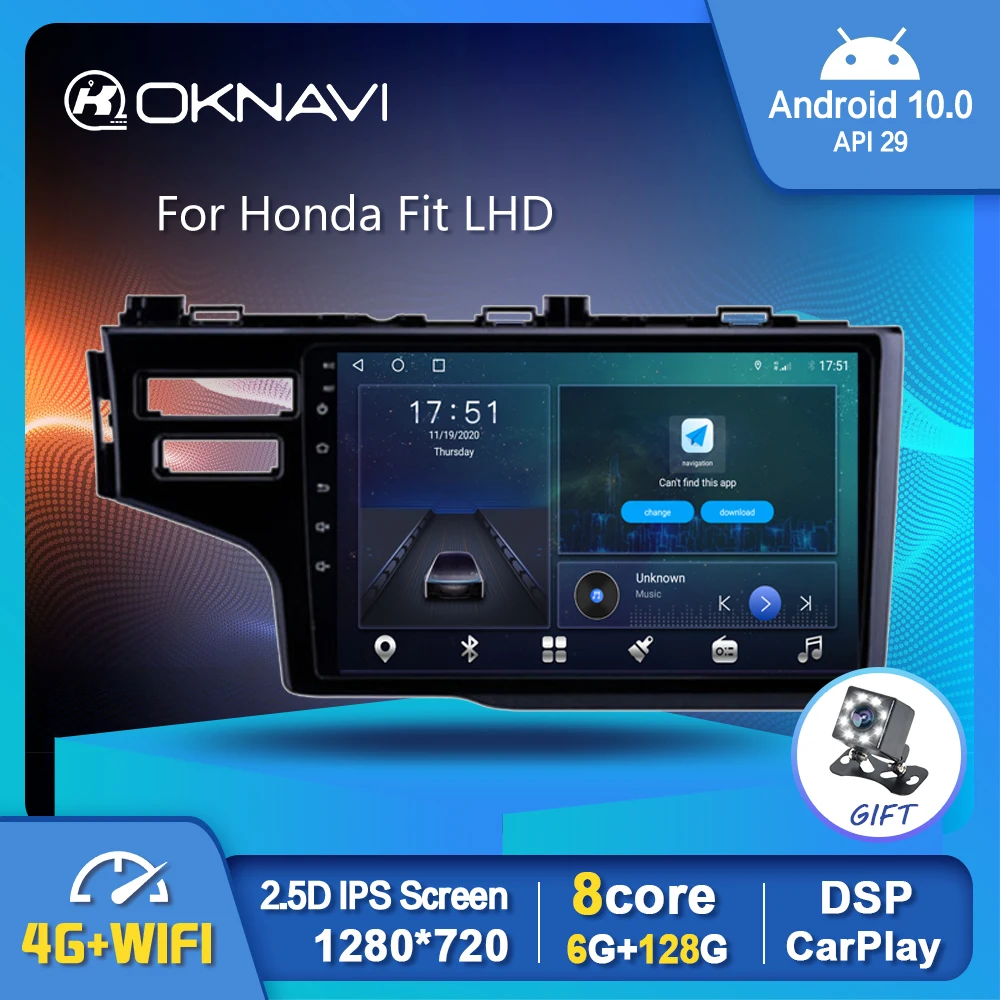 6G 128G Android 10.0 Car Radio Player WIFI GPS Stereo DSP Wireless Carplay OBD For Honda Fit LHD 2014-2017 American Version 9"
6G 128G Android 10.0 Car Radio Player WIFI GPS Stereo DSP Wireless Carplay OBD For Honda Fit LHD 2014-2017 American Version 9"