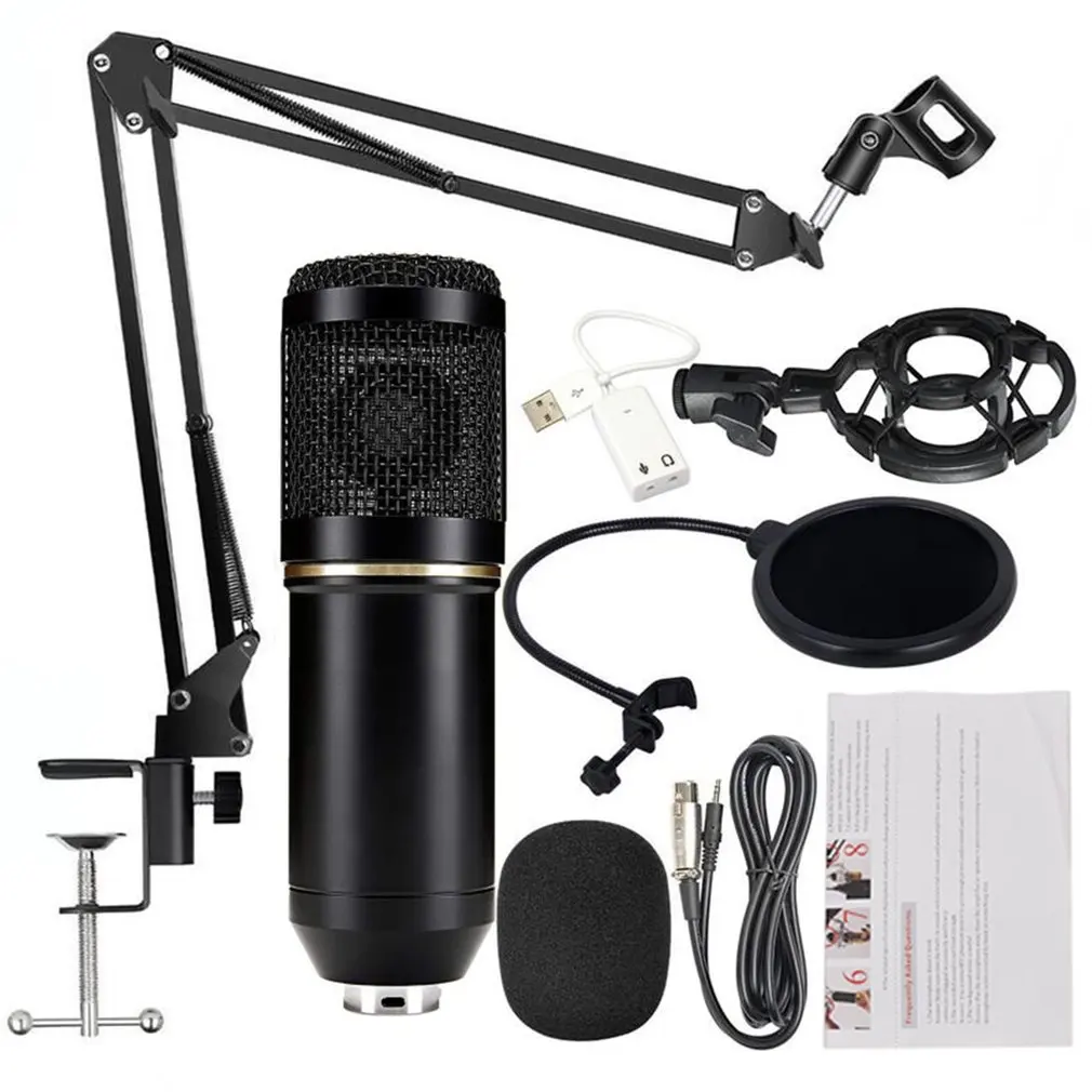 

Professional microfone BM 800 Condenser Computer Network Microphone BM800 Bm-800 karaoke KTV Set 3.5mm Wired