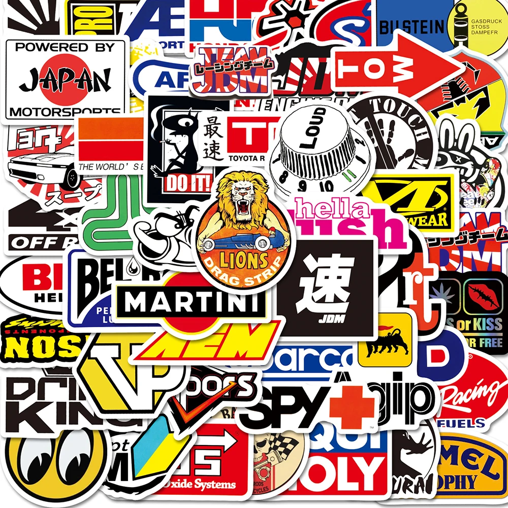 10/30/50/100PCS JDM Automotive Stickers Decorative Helmet Motorcycle Car Laptop Waterproof Graffiti Cool Decals Sticker Packs 
10/30/50/100PCS JDM Automotive Stickers Decorative Helmet Motorcycle Car Laptop Waterproof Graffiti Cool Decals Sticker Packs