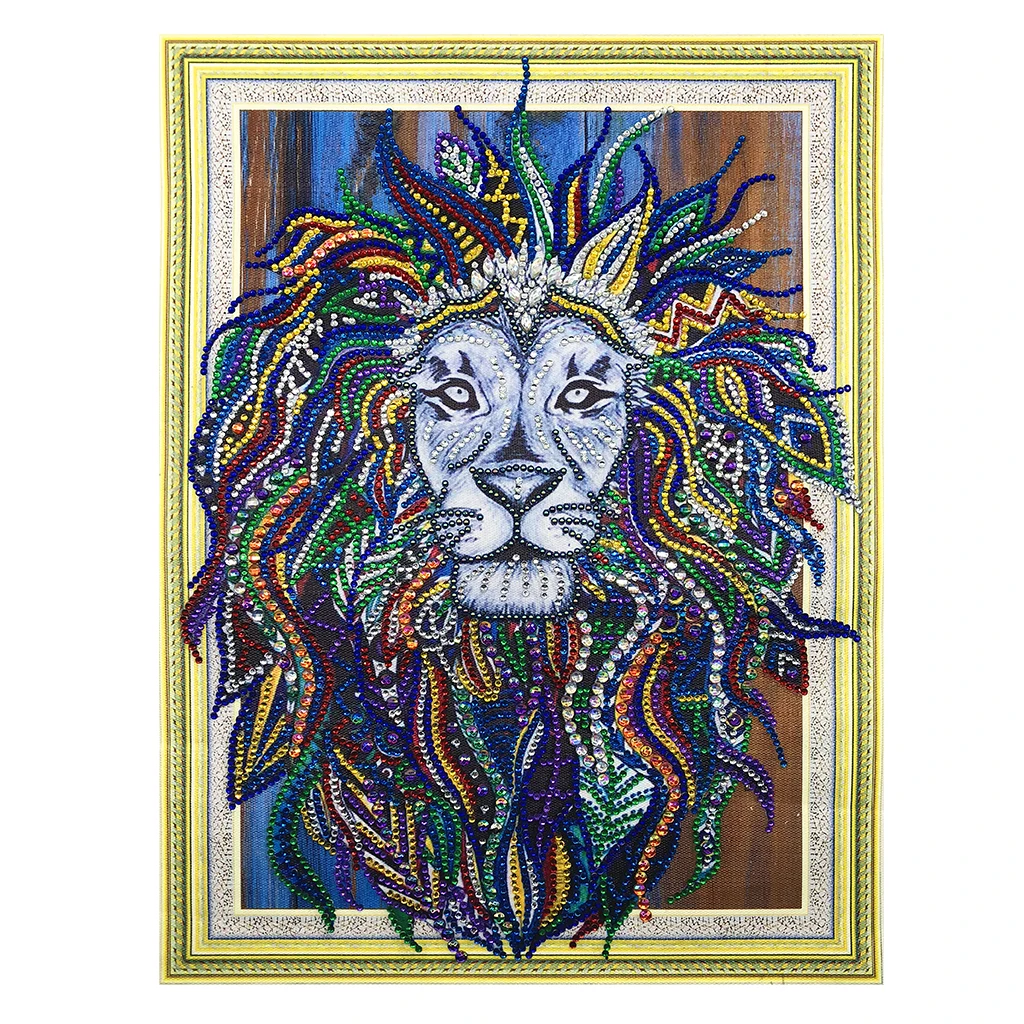 5D DIY special-shaped diamond painting kit animal lion mosaic diamond embroidery artist home decoration handmade gift
5D DIY special-shaped diamond painting kit animal lion mosaic diamond embroidery artist home decoration handmade gift