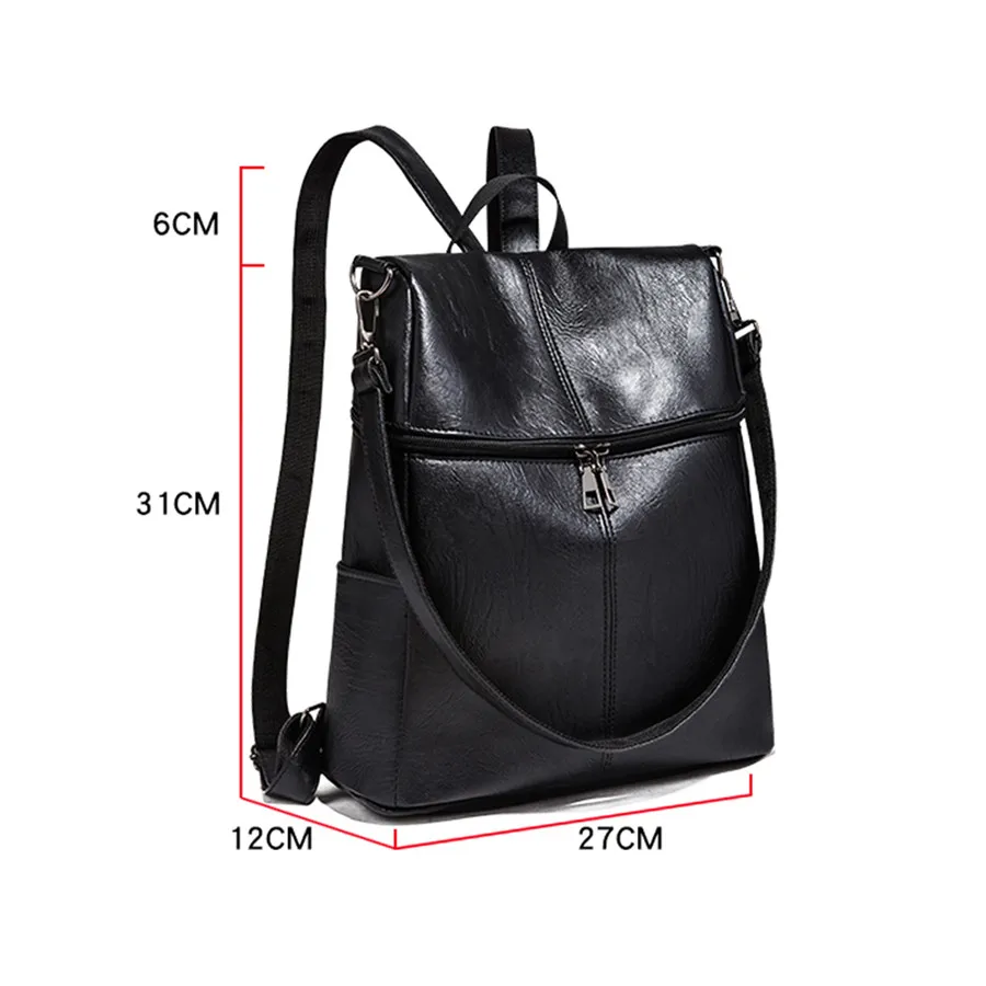 Fashion Womens Classic PU Leather Backpack Anti-Theft Rucksack School Shoulder Bag Female Casual Large Capacity Travel Bag
Fashion Womens Classic PU Leather Backpack Anti-Theft Rucksack School Shoulder Bag Female Casual Large Capacity Travel Bag