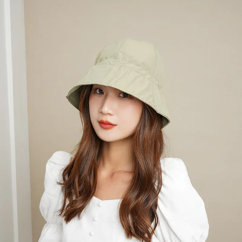 Japanese solid color drawstring fisherman hat woman Korea hat summer sun visor foldable basin hat sun hat woman
Japanese solid color drawstring fisherman hat woman Korea hat summer sun visor foldable basin hat sun hat woman
