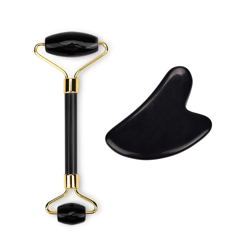 Obsidian Face Roller Anti Cellulite Facial Massage Gua Sha Natural Stone Jade Roller Slimming Lifting Gouache Scraper Beauty
Obsidian Face Roller Anti Cellulite Facial Massage Gua Sha Natural Stone Jade Roller Slimming Lifting Gouache Scraper Beauty