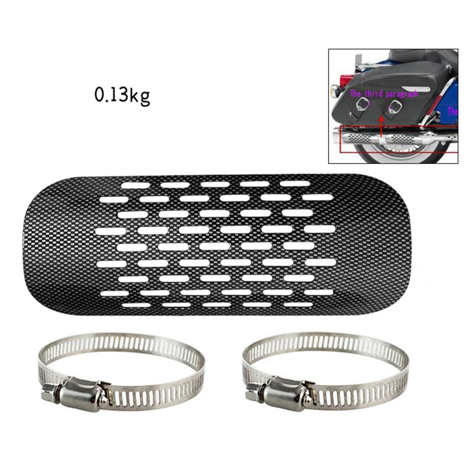 Motorcycle Motorbike Exhaust Heat Shield Protector Exhaust Pipe Muffler Silencer Pipe Cover Guard For Harley Prince 
Motorcycle Motorbike Exhaust Heat Shield Protector Exhaust Pipe Muffler Silencer Pipe Cover Guard For Harley Prince