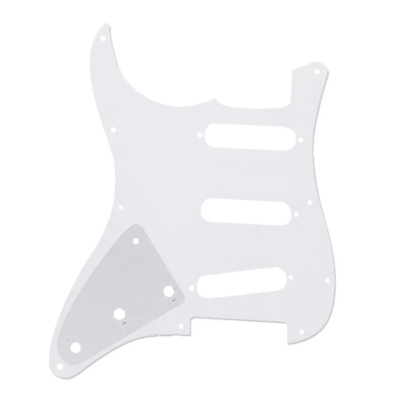 

3Ply Strat Style Scratch Plate Pearl White Guitar Pickguard for fender Strat New