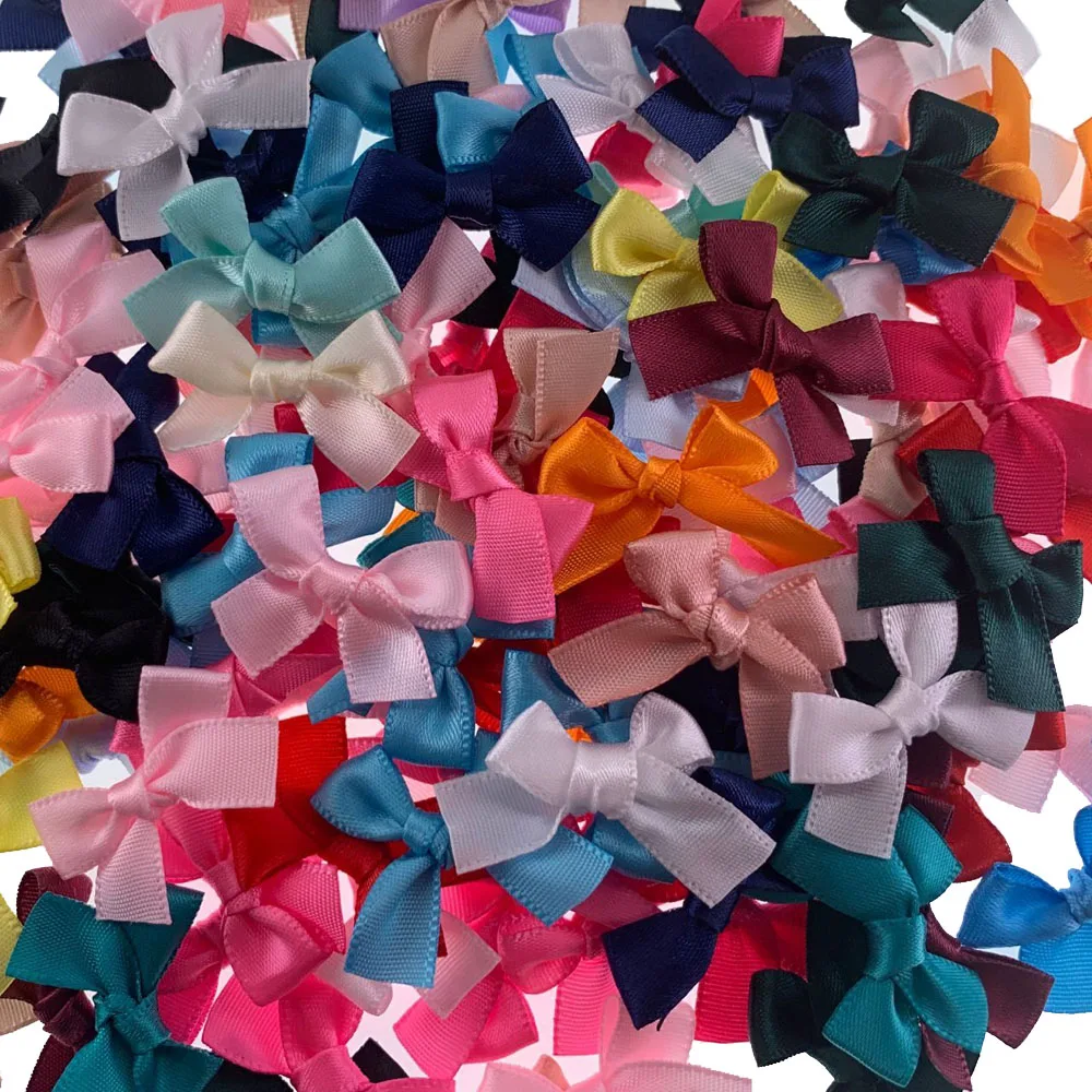 100Pcs Handmade Small Satin Ribbon Bows Flower For Christmas Bows Gift Craft Wedding Party Sewing DIY Decorations
100Pcs Handmade Small Satin Ribbon Bows Flower For Christmas Bows Gift Craft Wedding Party Sewing DIY Decorations
