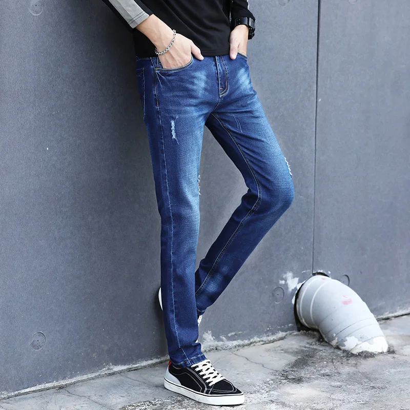 Men's Jeans Spring Winter 2020 New Warm Slim Fit Business Fashion Thicken Denim Trousers Black Blue Jeans Men
Men's Jeans Spring Winter 2020 New Warm Slim Fit Business Fashion Thicken Denim Trousers Black Blue Jeans Men