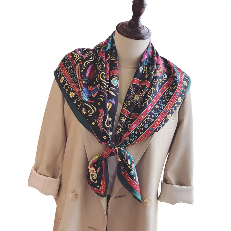 2021 New Fashion Silk Square Scarf For Women 90cm Satin Neck Hair Tie Band Bag Warp Soft Neckerchief Hijabs Head Female Foulard
2021 New Fashion Silk Square Scarf For Women 90cm Satin Neck Hair Tie Band Bag Warp Soft Neckerchief Hijabs Head Female Foulard