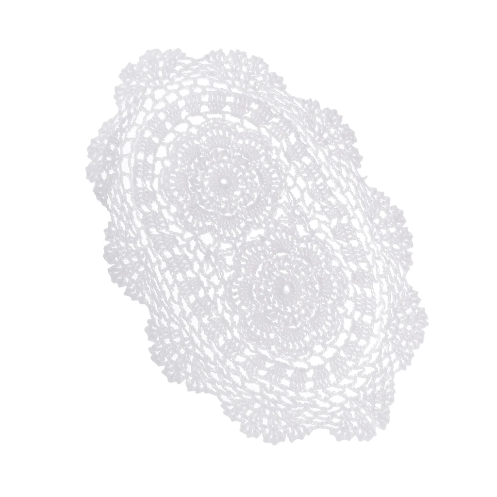 Handmade Elliptical Lace Cotton Table Mat Table Pad Fabric Crochet Placemat Tea Coffee Coaster Table Mat
Handmade Elliptical Lace Cotton Table Mat Table Pad Fabric Crochet Placemat Tea Coffee Coaster Table Mat