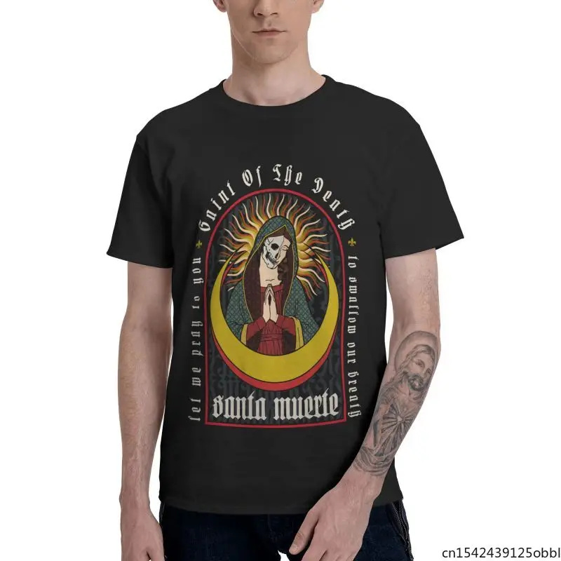 La Santa Muerte Men T Shirts Short Sleeve Saint of The Goth Mexican Muertos Skull T-shirt Unisex Summer Trend Round Neck
La Santa Muerte Men T Shirts Short Sleeve Saint of The Goth Mexican Muertos Skull T-shirt Unisex Summer Trend Round Neck