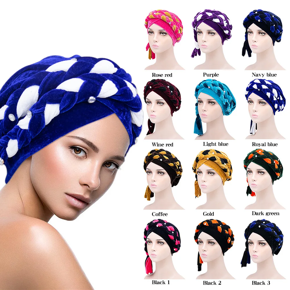 New Two-color Bead Turban Cap Jersey Inner Hijabs Bonnet Indian Wrap Headwear Underscarf Caps Femme Musulman Muslim Headdress
New Two-color Bead Turban Cap Jersey Inner Hijabs Bonnet Indian Wrap Headwear Underscarf Caps Femme Musulman Muslim Headdress