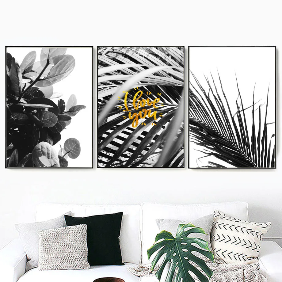 Wall Art Canvas Painting Black White Palm Tropical Plant Leaves Nordic Posters And Prints Wall Pictures For Living Room Decor
Wall Art Canvas Painting Black White Palm Tropical Plant Leaves Nordic Posters And Prints Wall Pictures For Living Room Decor