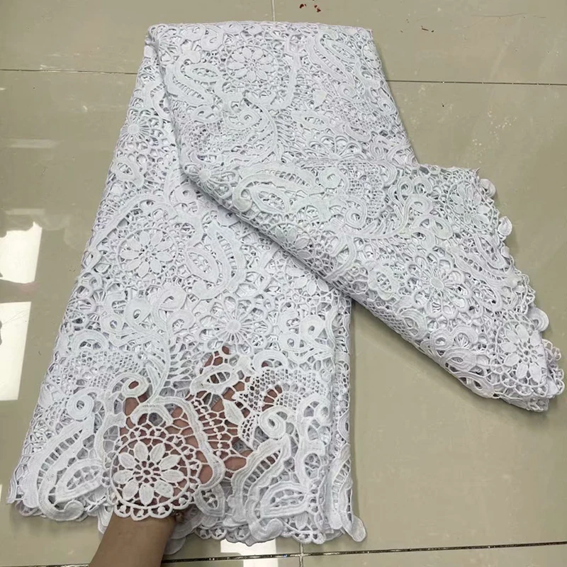 Water Soluble French Mesh African Lace Fabric 2021 High Quality Embroidery Guipure Lace White Guipure Chemical For Wedding Party
Water Soluble French Mesh African Lace Fabric 2021 High Quality Embroidery Guipure Lace White Guipure Chemical For Wedding Party