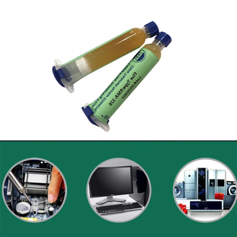 10ml Syringe Type bSMD/CSP Rosin Paste Paste oil solder paste flux and soldering Flux consumables welding tools accessories
10ml Syringe Type bSMD/CSP Rosin Paste Paste oil solder paste flux and soldering Flux consumables welding tools accessories