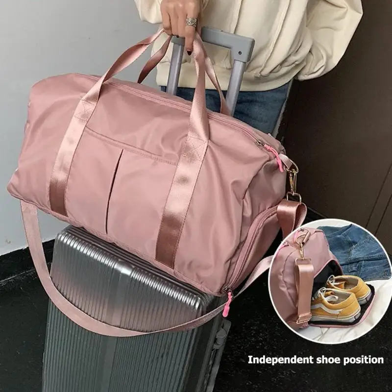Nylon Women Men Travel Sports Gym Shoulder Bag Large Waterproof Nylon Handbags Black Pink Color Outdoor Sport Bags 2019 New
Nylon Women Men Travel Sports Gym Shoulder Bag Large Waterproof Nylon Handbags Black Pink Color Outdoor Sport Bags 2019 New