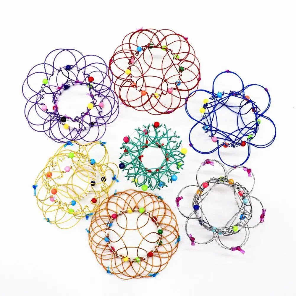 Variety Mild Steel Flower Basket Toy 36 Changes Handmade Metal Magic Ring Stress Reliever Toys
Variety Mild Steel Flower Basket Toy 36 Changes Handmade Metal Magic Ring Stress Reliever Toys