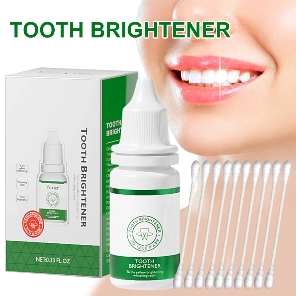 10ml Teeth Whitening Essence Efficient Oral Remove Plaque Stains Teeth Whitening Serum Dental Oral Care for White Bright Teeth
10ml Teeth Whitening Essence Efficient Oral Remove Plaque Stains Teeth Whitening Serum Dental Oral Care for White Bright Teeth