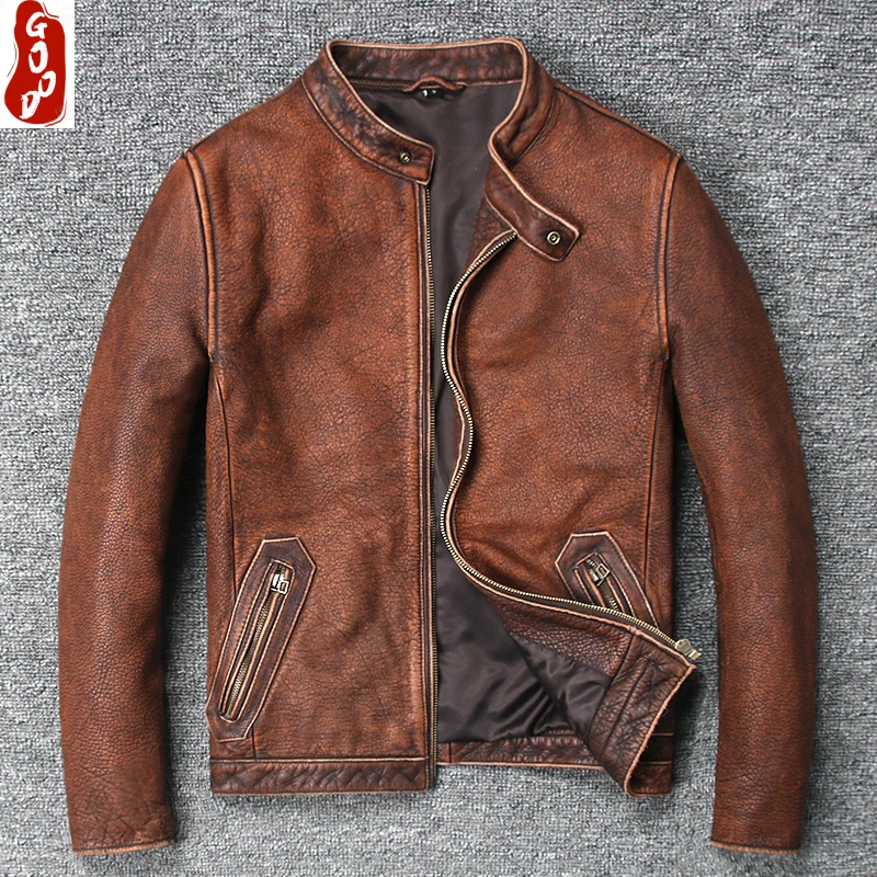 Plus Size Real Leather Coat Men Autumn Winter Clothes 2021 Streetwear Genuine Leather Jacket Fit Men's Leather Jacket 681
Plus Size Real Leather Coat Men Autumn Winter Clothes 2021 Streetwear Genuine Leather Jacket Fit Men's Leather Jacket 681