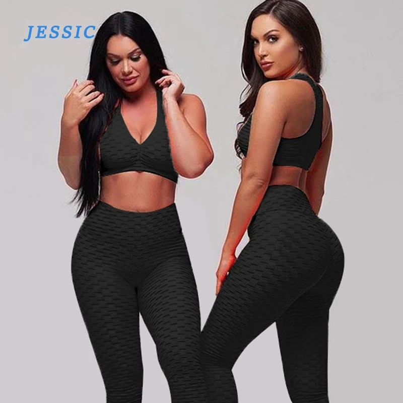 JESSIC 2PCS/Set Leggings Women's Clothing Anti Cellulite Legging Fitness Black Leggins Sexy High Waist Leggings
JESSIC 2PCS/Set Leggings Women's Clothing Anti Cellulite Legging Fitness Black Leggins Sexy High Waist Leggings