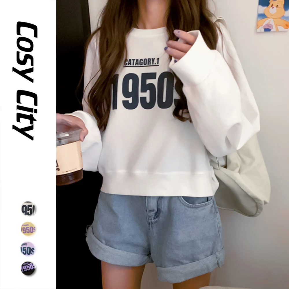 Kawaii 1950S Print Hoodies Korean Fashion Women Sweatshirt Female Pullovers Kpop Clothes Autumn Sweater Crewneck Long Sleeve Top
Kawaii 1950S Print Hoodies Korean Fashion Women Sweatshirt Female Pullovers Kpop Clothes Autumn Sweater Crewneck Long Sleeve Top