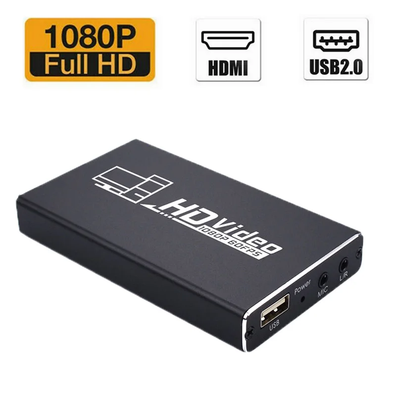 4K 1080P USB 2.0 Video Capture Card Video Grabber Box Streaming Adapter with 3.5mm Mic For PS4 Live Broadcasts Video Recording
4K 1080P USB 2.0 Video Capture Card Video Grabber Box Streaming Adapter with 3.5mm Mic For PS4 Live Broadcasts Video Recording