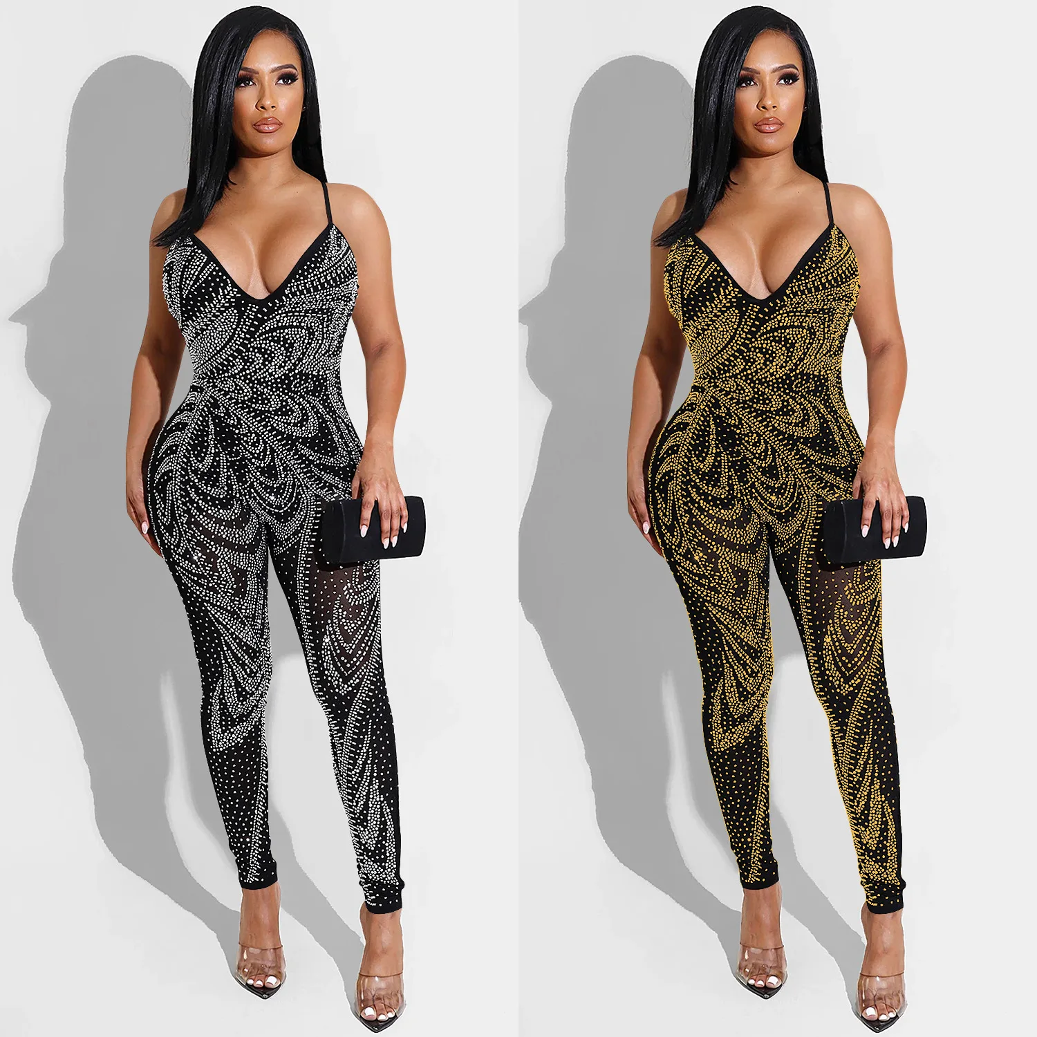 Plus Size Jumpsuits And Rompers For Women 2021 Elegant Sexy Rhinestone Sequin Body Suits Suspenders Overalls Summer Female
Plus Size Jumpsuits And Rompers For Women 2021 Elegant Sexy Rhinestone Sequin Body Suits Suspenders Overalls Summer Female