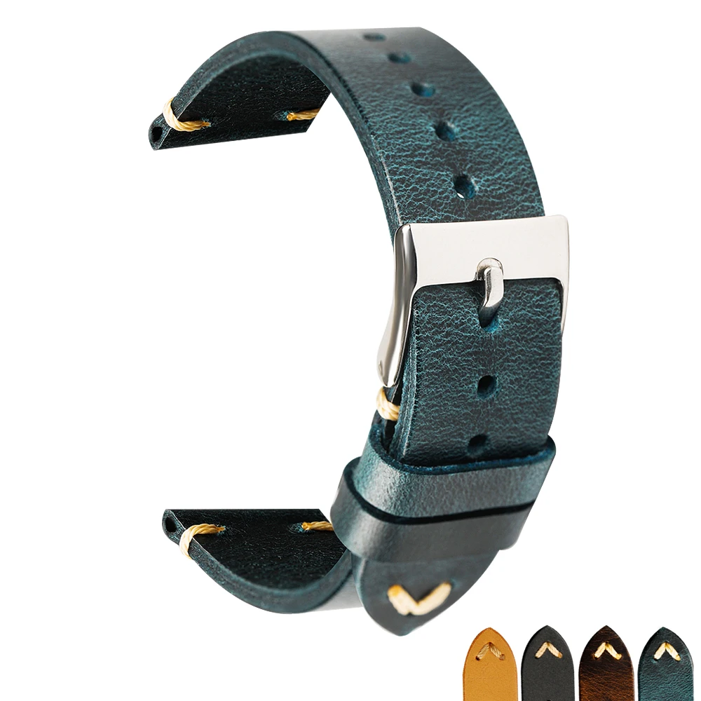 Universal Genuine Leather Watchbands 18/19/20/22/24 mm Watch Steel Pin buckle Band Strap High Quality Wrist Belt Bracelet + Tool
Universal Genuine Leather Watchbands 18/19/20/22/24 mm Watch Steel Pin buckle Band Strap High Quality Wrist Belt Bracelet + Tool