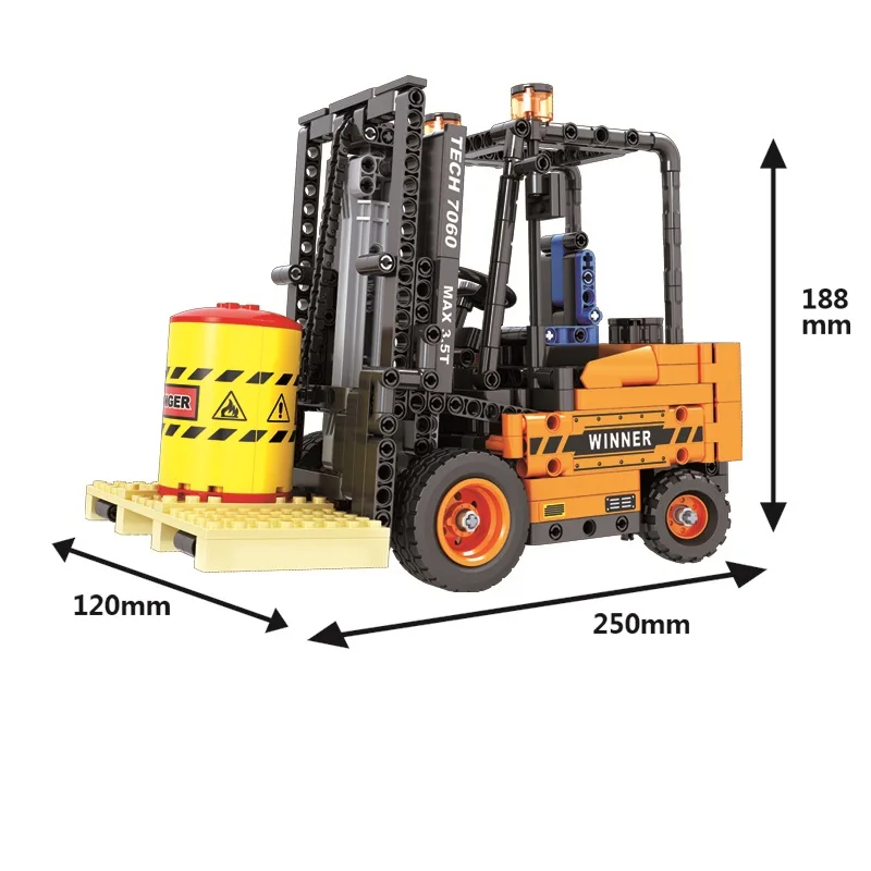 Bricks Forklift Engineering vehicle series Car model Building Blocks toys for Childrens gift Boy 660Pcs
Bricks Forklift Engineering vehicle series Car model Building Blocks toys for Childrens gift Boy 660Pcs