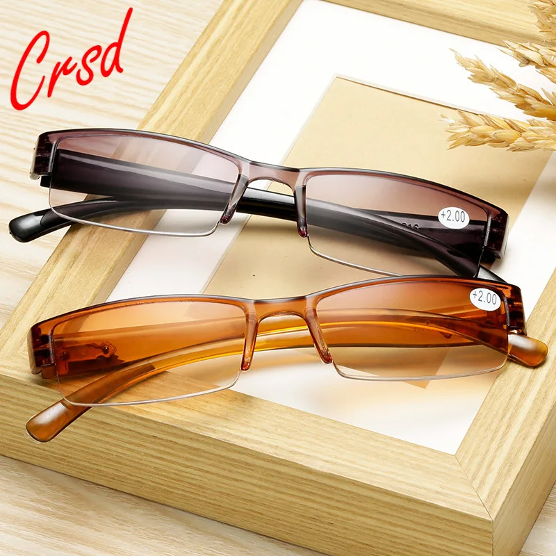 2021 New Reading Glasses Men Women Clear Lens Vintage Half Frame Presbyopic Eyewear +1.0,+2.0,+3.0,+4.0 Elderly Glasses
2021 New Reading Glasses Men Women Clear Lens Vintage Half Frame Presbyopic Eyewear +1.0,+2.0,+3.0,+4.0 Elderly Glasses