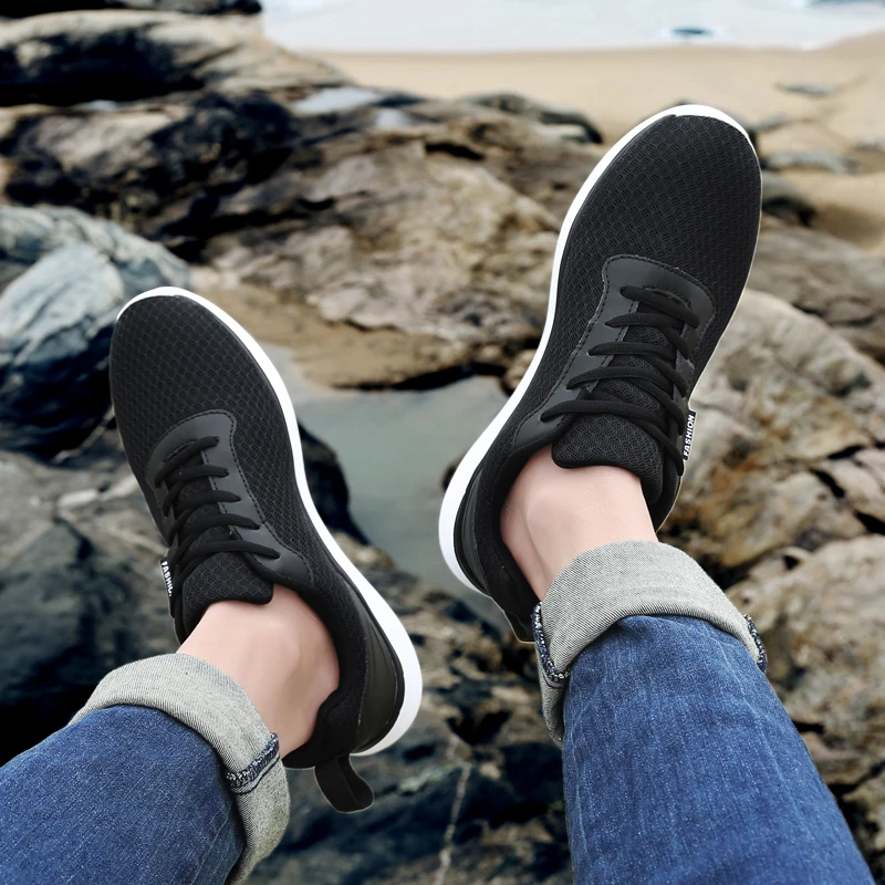 New Men's Shoes Sneaker Fashion Sports Running Shoes Outdoor Light Large Size Black Breathable Summer Comfortable Trend Cheap
New Men's Shoes Sneaker Fashion Sports Running Shoes Outdoor Light Large Size Black Breathable Summer Comfortable Trend Cheap