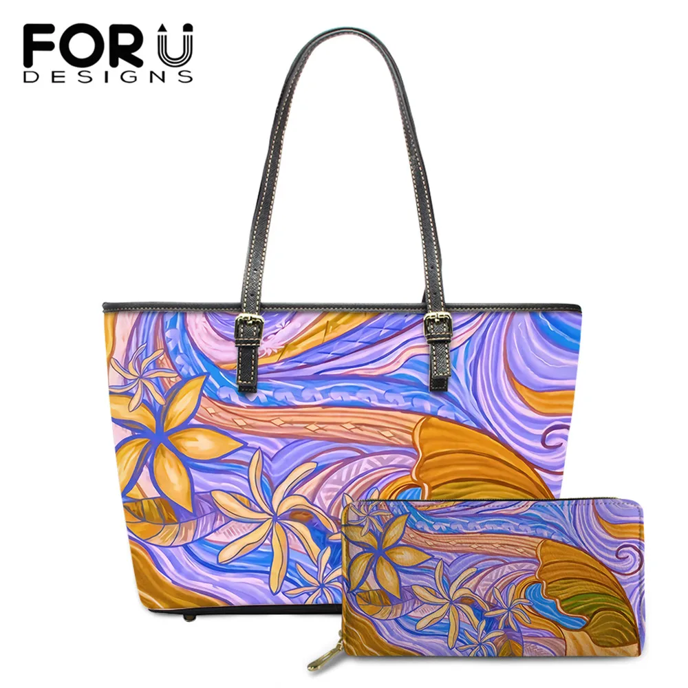 FORUDESIGNS Polynesian Ocean Wave Printing 2021 New Women Fashion Shoulder Bags And Wallets Set Ladies Casual Tote Crossbody Bag
FORUDESIGNS Polynesian Ocean Wave Printing 2021 New Women Fashion Shoulder Bags And Wallets Set Ladies Casual Tote Crossbody Bag