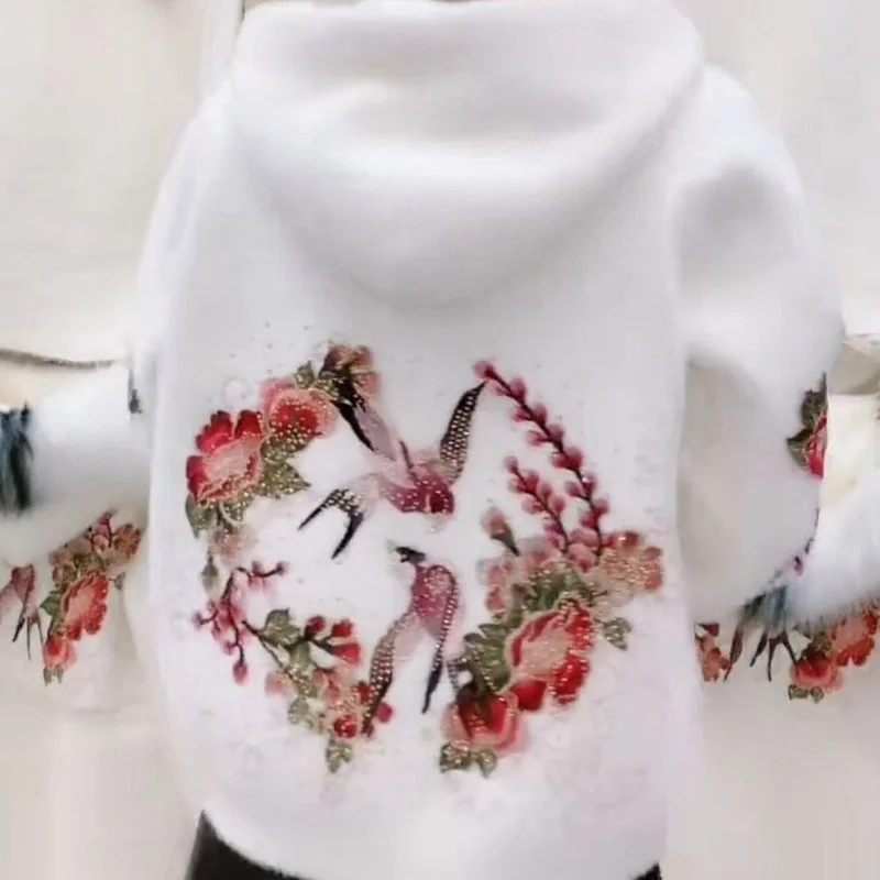 Cardigan Women Coat 2023 Autumn Winter Korean Elegant Women Slim Imitation Mink Velvet Hooded Knit Button Jacket X518 
Cardigan Women Coat 2023 Autumn Winter Korean Elegant Women Slim Imitation Mink Velvet Hooded Knit Button Jacket X518