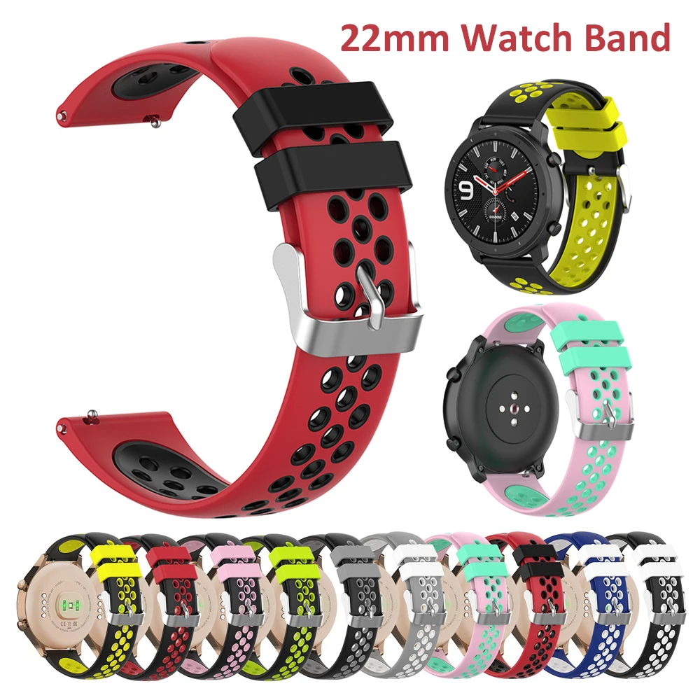 Soft Replacement Breathable Sport Bands Strap for Samsung Gear S3 Galaxy Watch 46mm Huawei Watch GT 2 Accessories Wristband 22mm
Soft Replacement Breathable Sport Bands Strap for Samsung Gear S3 Galaxy Watch 46mm Huawei Watch GT 2 Accessories Wristband 22mm