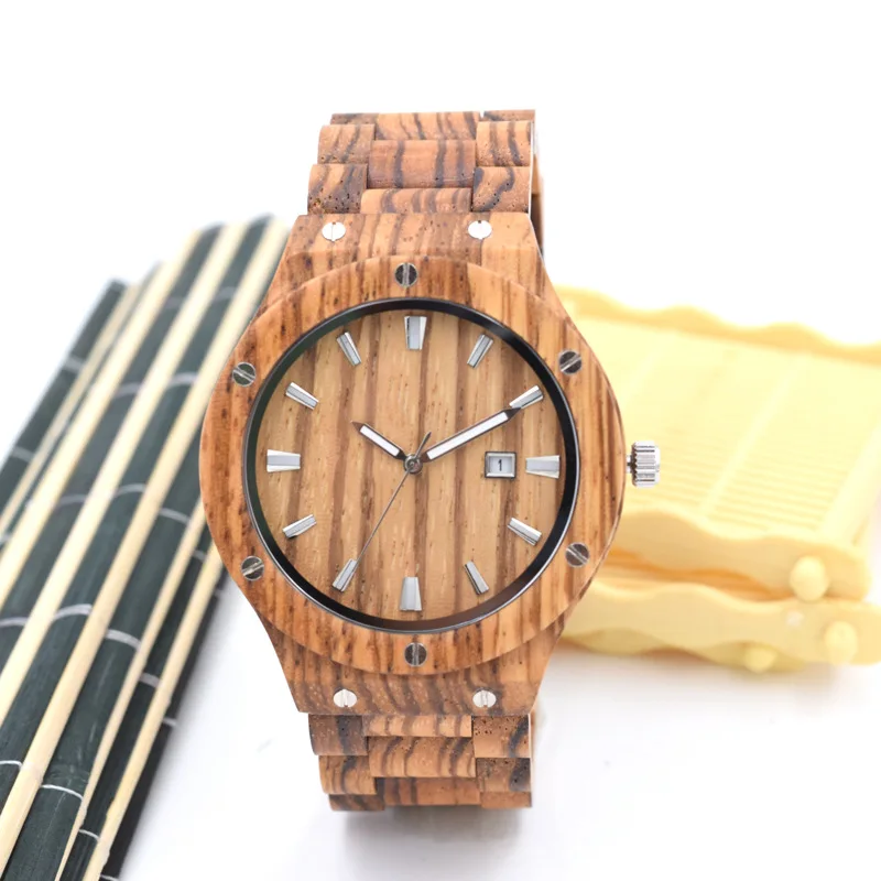 

Men Wood Watches Walnut Ultra Clock Man Classic Quartz Male Simple Wooden Wristwatches Christmas Custom Accept Logo