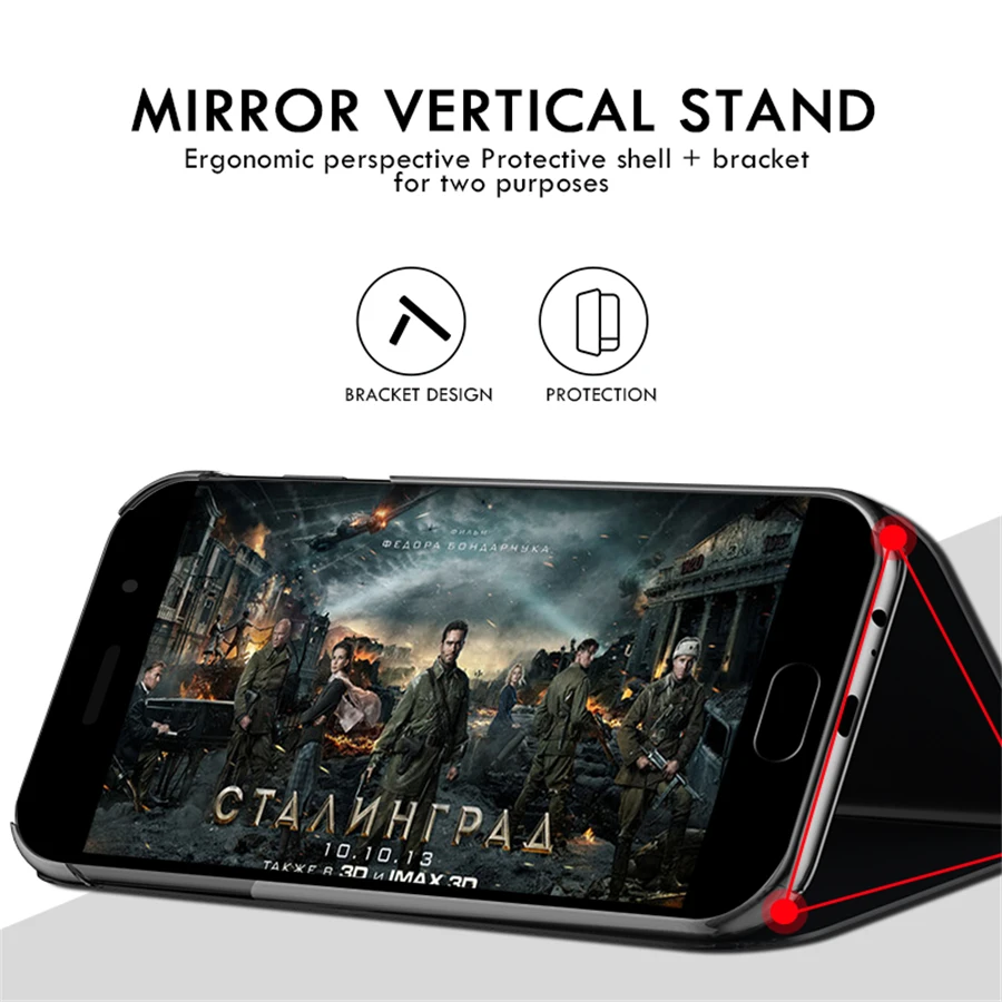 Smart Mirror Flip Case For Xiaomi Redmi Note 8 7 K20 5 6 Pro 8T 8A 4X 7A Plus Mi 10 A3 Lite 9 SE 9T CC9e Cover | Мобильные телефоны
