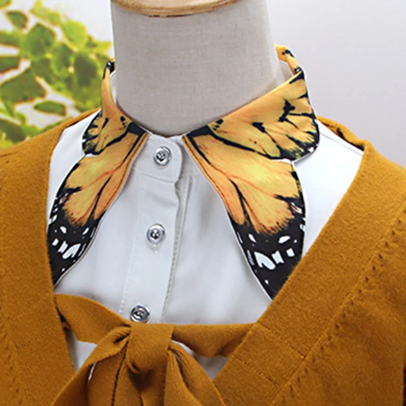 KLV Women Pure Color Butterfly Printing Lapel Choker Necklace Shirt Fake False Collar
KLV Women Pure Color Butterfly Printing Lapel Choker Necklace Shirt Fake False Collar