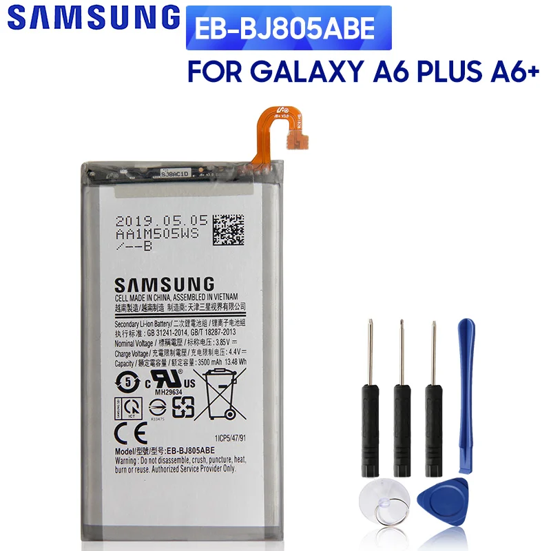 Оригинальная батарея для телефона Samsung Galaxy A6 Plus A6 + A605 J6 + J805 3500 мАч с бесплатными инструментами
Оригинальная батарея для телефона Samsung Galaxy A6 Plus A6 + A605 J6 + J805 3500 мАч с бесплатными инструментами