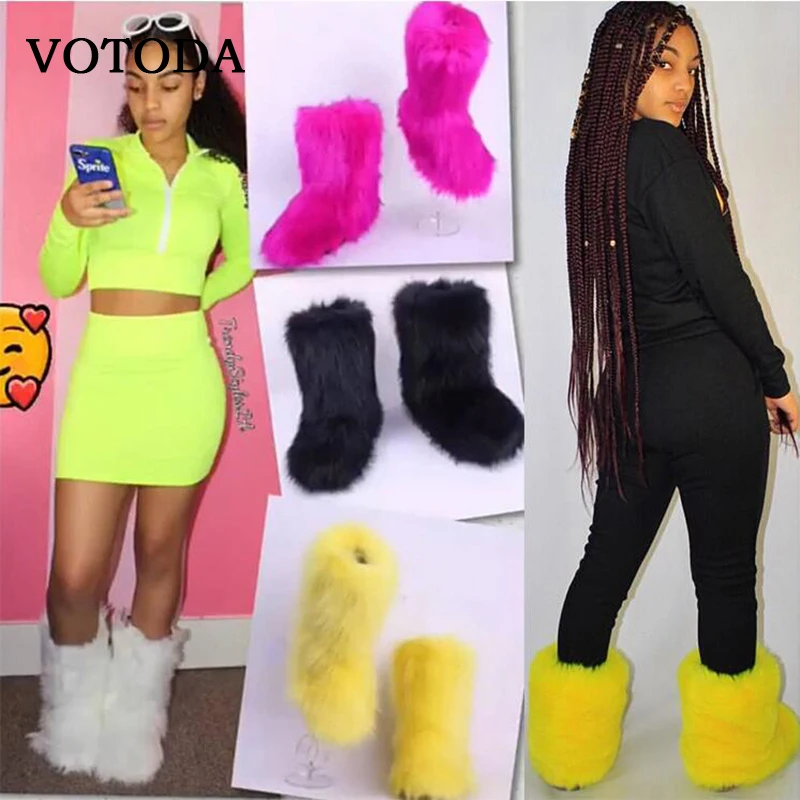 Australia Women Furry Fur Ankle Boots Winter Warm Snow Boots Fluffy Fox Fur Boots Flat Female Plush Platform Shoes Botas Mujer
Australia Women Furry Fur Ankle Boots Winter Warm Snow Boots Fluffy Fox Fur Boots Flat Female Plush Platform Shoes Botas Mujer