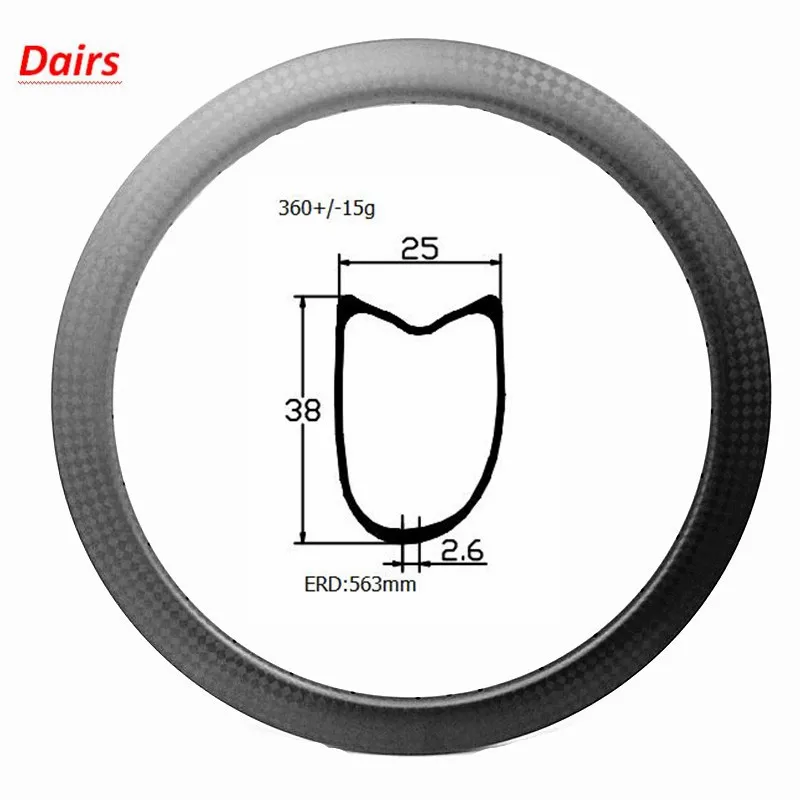 700c Carbon Road Disc Rim 38x25mm Asymmetry Road Disc rims 360g Tubular tape ERD 563mm road bike Wheel Wheels 24 28H or 20/24H
700c Carbon Road Disc Rim 38x25mm Asymmetry Road Disc rims 360g Tubular tape ERD 563mm road bike Wheel Wheels 24 28H or 20/24H