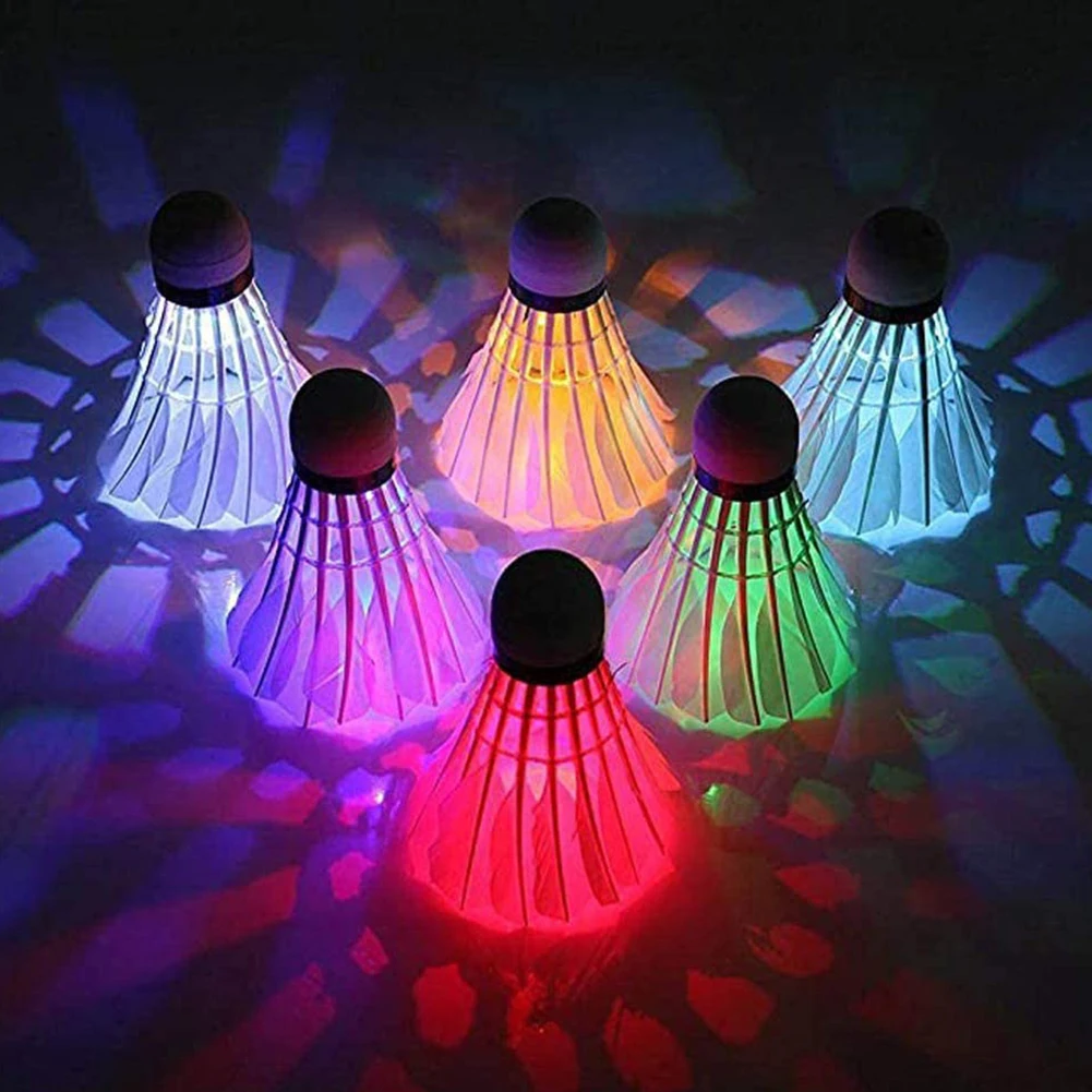 10Pcs 7 color gradient Lighting Badminton shuttlecock Dark Night Colorful LED Lighting Sport Badminton Ball Accessories In stock
10Pcs 7 color gradient Lighting Badminton shuttlecock Dark Night Colorful LED Lighting Sport Badminton Ball Accessories In stock