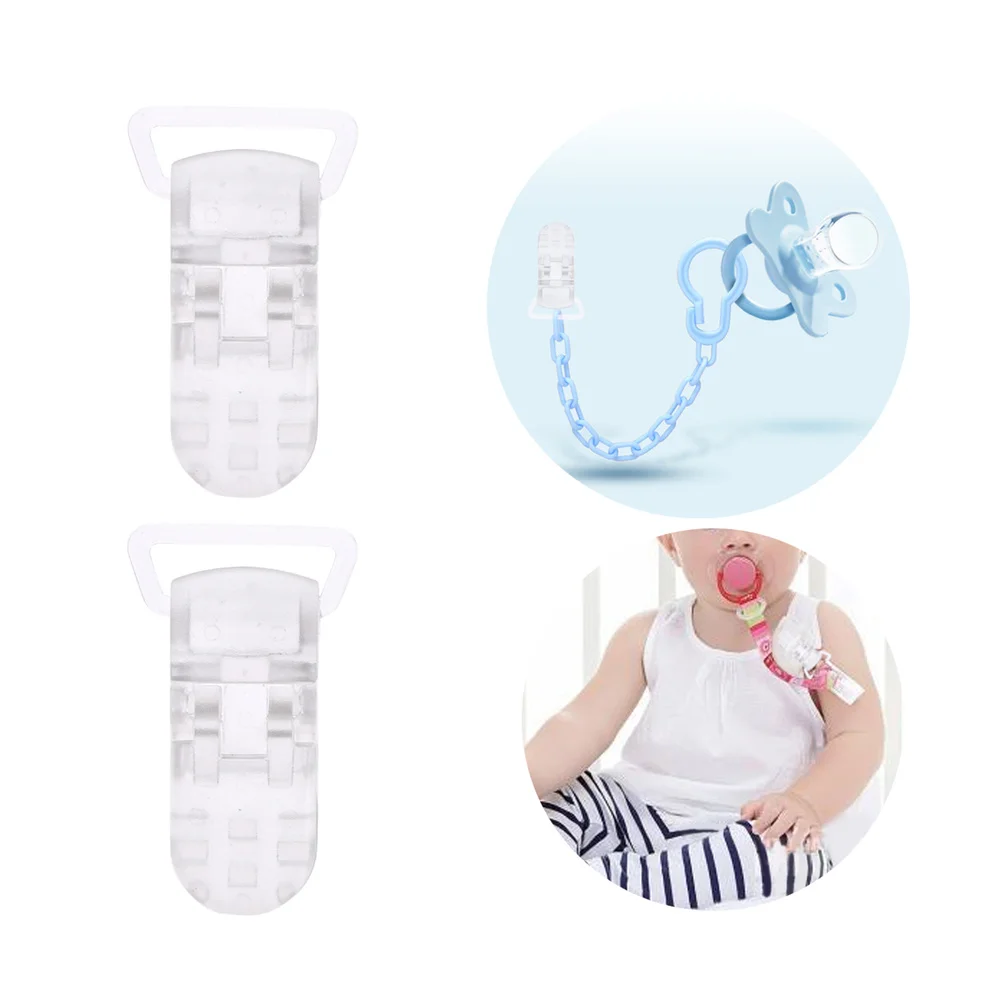 25 Pcs T-shaped Clear Baby Pacifier Clips Badge Clips Holdes for Making Clips Straps Transparent
25 Pcs T-shaped Clear Baby Pacifier Clips Badge Clips Holdes for Making Clips Straps Transparent