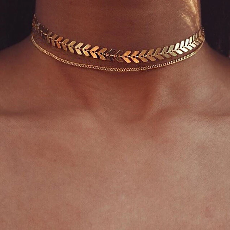 Fashion Multi Arrow Choker Necklaces Women Ladies Double Layers Gold Chain Pendant Necklaces Jewelry Creative Female Party Gifts
Fashion Multi Arrow Choker Necklaces Women Ladies Double Layers Gold Chain Pendant Necklaces Jewelry Creative Female Party Gifts