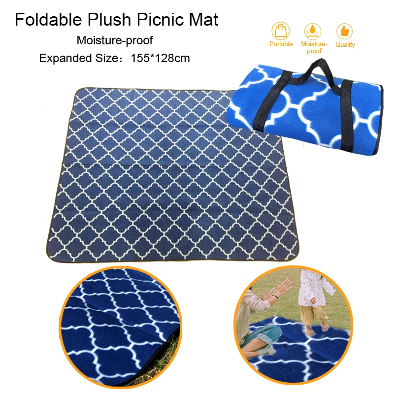 155*128cm Blue Mesh Plush Picnic Mat Foldable Yoga Mat Camping Mattress Beach Blanket Sleeping Pad Moisture Proof &Portable
155*128cm Blue Mesh Plush Picnic Mat Foldable Yoga Mat Camping Mattress Beach Blanket Sleeping Pad Moisture Proof &Portable
