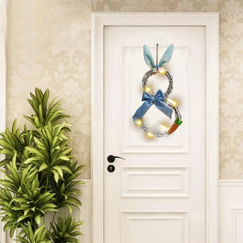 Home Easter Decoration Easter Door Hanging Flower Garland Natural Rattan LED Light Easter Bunny Spring Wedding Decoration
Home Easter Decoration Easter Door Hanging Flower Garland Natural Rattan LED Light Easter Bunny Spring Wedding Decoration