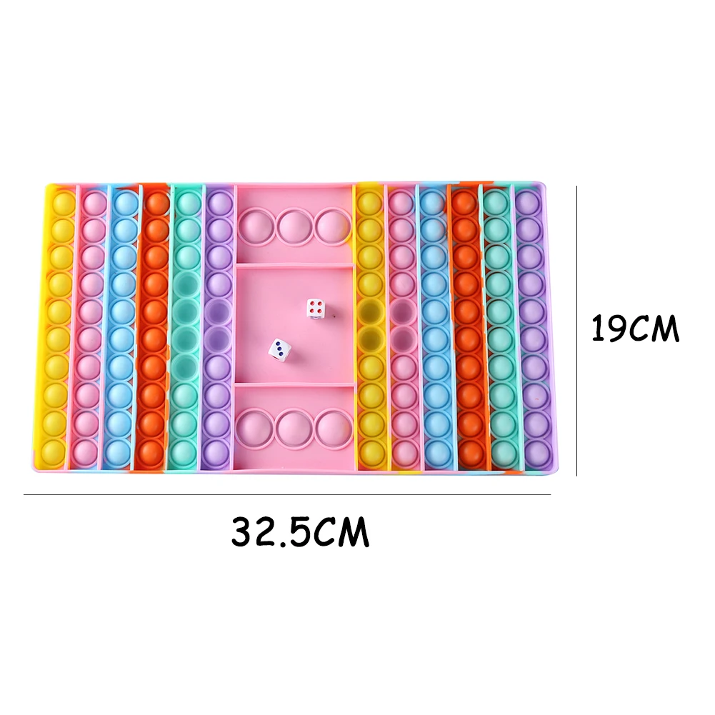 Silicone Rainbow Chessboard Push Bubble Sensory Toy Anti-stress Relaxing Toy Autism Toys Stress Relieve Toys for Adult Children 
Silicone Rainbow Chessboard Push Bubble Sensory Toy Anti-stress Relaxing Toy Autism Toys Stress Relieve Toys for Adult Children