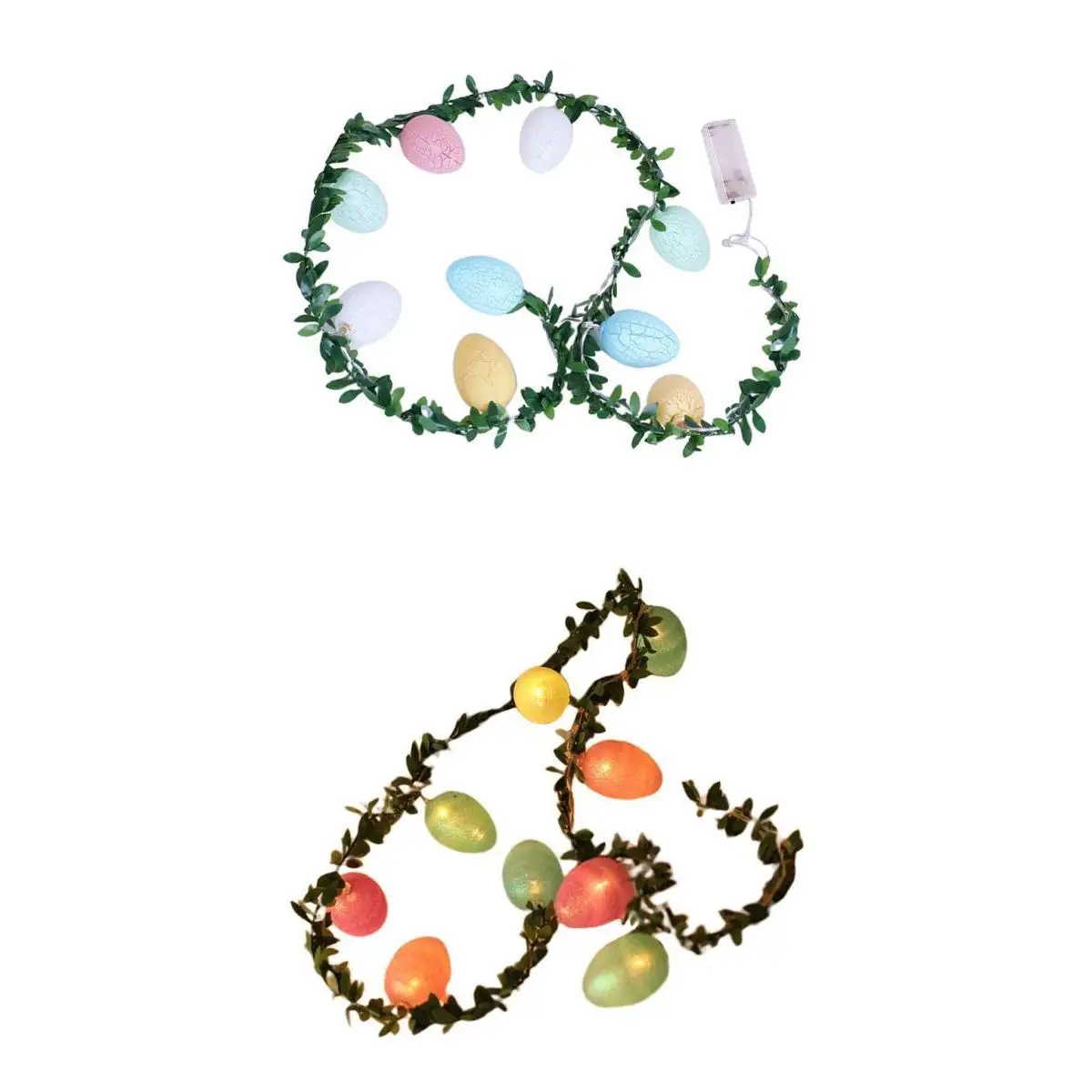 2x Colorful Easter Egg LED String Light Leaves Garland Holiday Hanging Decor
2x Colorful Easter Egg LED String Light Leaves Garland Holiday Hanging Decor