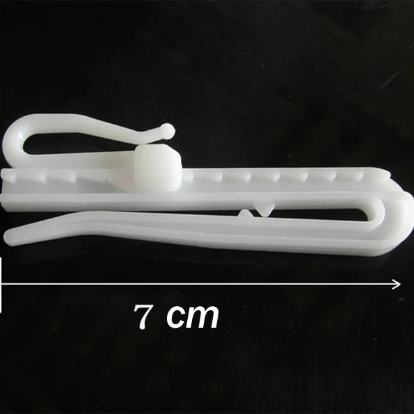 Пластиковые крючки для штор, белые, 50 шт
Пластиковые крючки для штор, белые, 50 шт